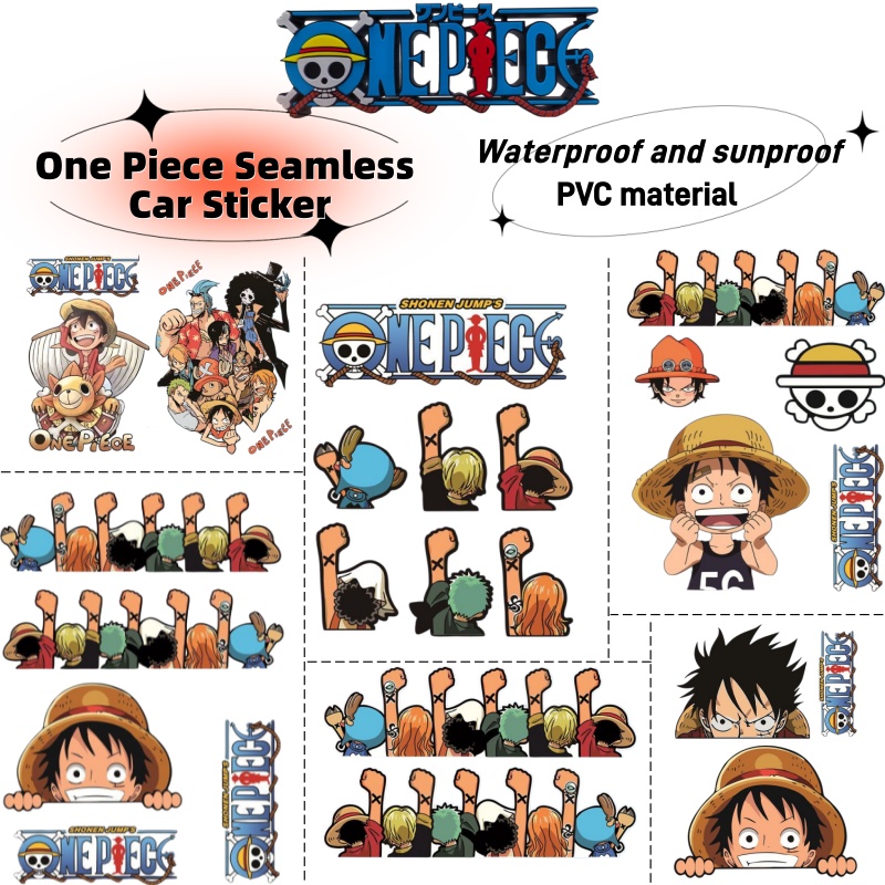 Car Accessories Japan - One Piece elektrische auto-sticker, cartoondecoratie van